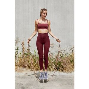 Free People Burgundy Leggings